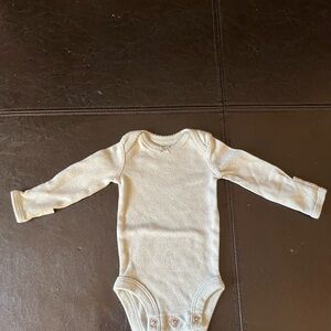 Carter's Light Sage Textured Long-Sleeve Bodysuit